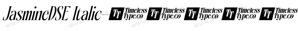 JasmineDSE Italic字体转换